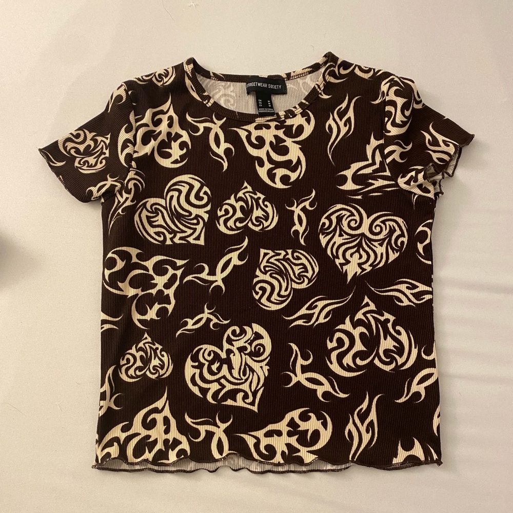 Graphic crop top